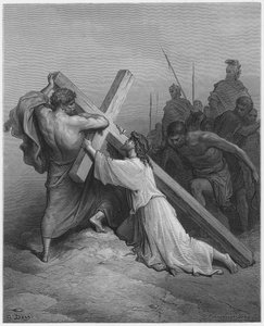 Gesù cade sotto la Croce da Gustave Dore